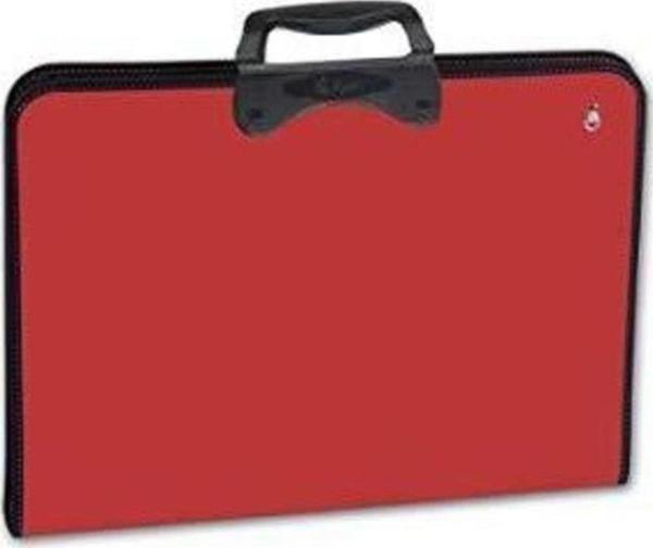 Abka Teknik Resim Çantası Fermuarlı Proart 37x54 Kırmızı - Image 1