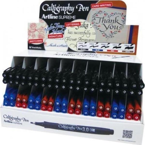 Artline Supreme Calligraphy Pen Kaligrafi Kalem Seti 80 Kalem Karışık - Image 1
