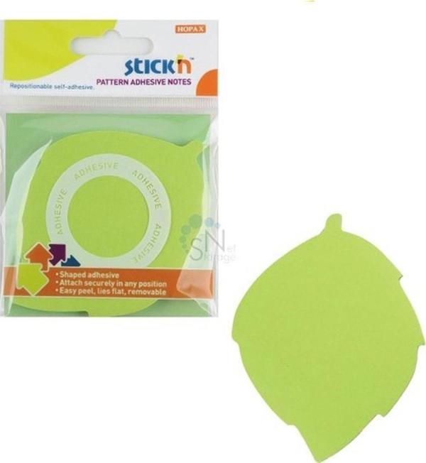 Hopax Stickn Yapışkanlı Not Kağıdı Yaprak Şekilli 50 Yaprak 70x70 mm Yeşil - Image 1