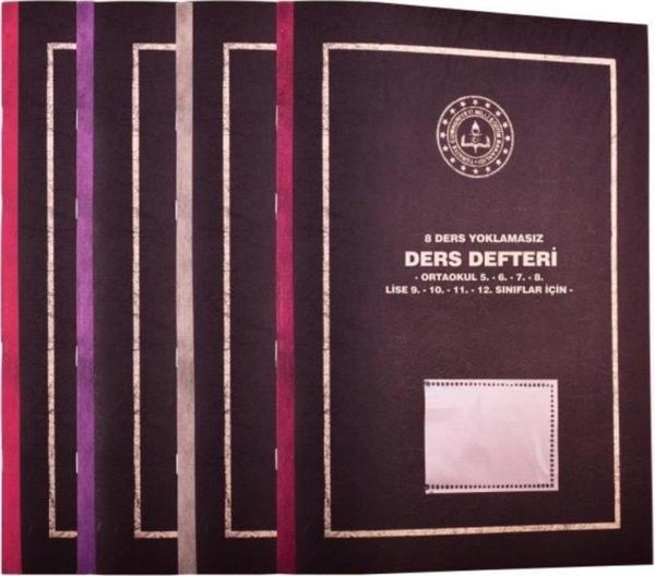Gülpaş Ders Defteri Yoklamasız Plastik Kapak 8 Derslik 25x35 385 - Image 1