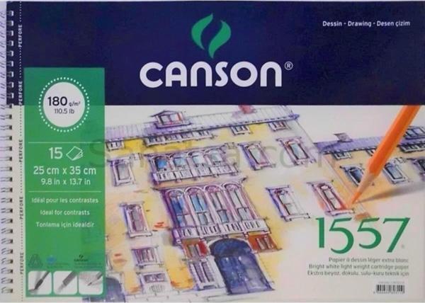 Canson 1557 Resim Ve Çizim Blok 180 GR 25x35 15 Yaprak Resim Defteri - Image 1