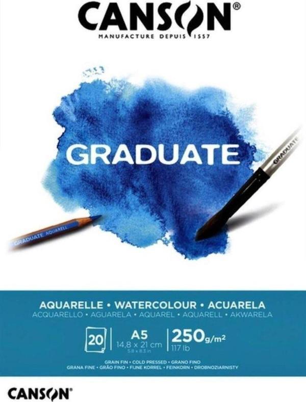 Canson Graduate Suluboya Defteri 250gr A5 20 Yaprak - Image 1