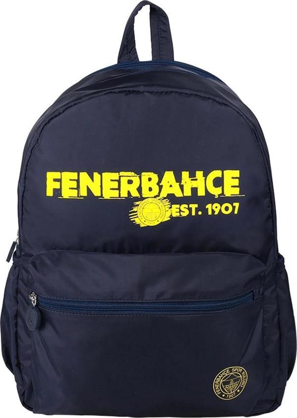 Fenerbahçe Lisanslı Tumbled 2 Bölmeli Lacivert Okul Sırt Çantası - Image 1