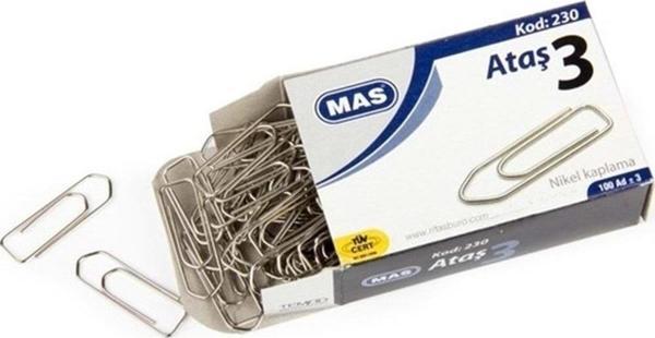 Mas Ataş Nikel NO:3 100 Lü Ataş - Image 1