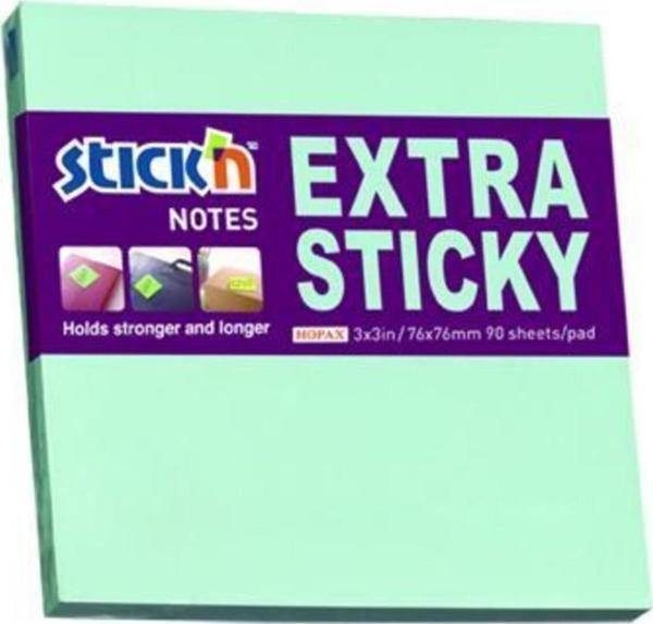 Hopax Stickn 76x76mm Extra Yapışkanlı Not Kağıdı Pastel Mavi 90 Yaprak - Image 1