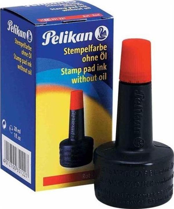 Pelikan Istampa Mürekkebi 28 ML Kırmızı Istampa Mürekkebi - Image 1