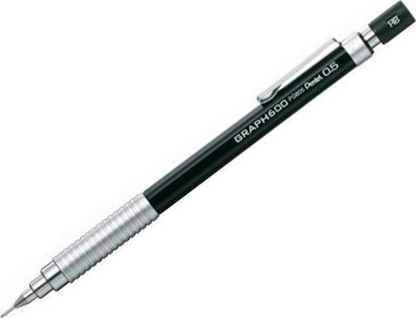 Pentel Çizim Kalemi Graph 600 0.5 MM Siyah PG605-A - Image 1