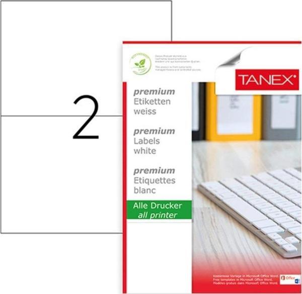 Tanex Lazer Etiket 100 Yaprak 210x148.5 Mm Lazer Yazıcı Etiketi - Image 1