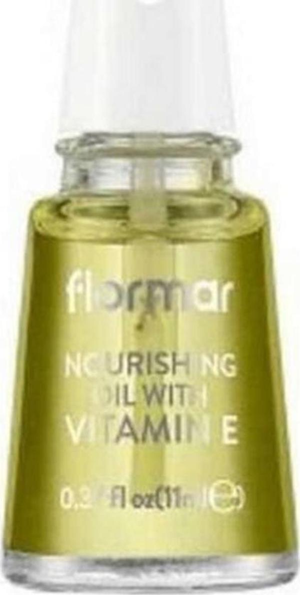 Flormar Nourishing With Vitamin E - Tıroil Nak Bakım Yağı 11ML - Image 1