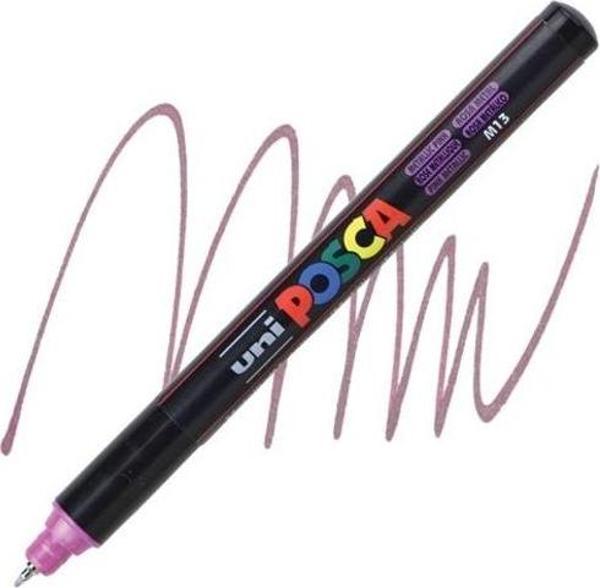 Uniball Posca 0.7mm Fine Poster Markörü Metalik Pembe (M13) / PC1MR - Image 1