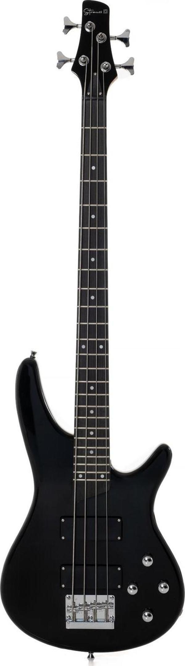 Strauss BSH-224 BK BASS GİTAR HH - SİYAH - Image 1