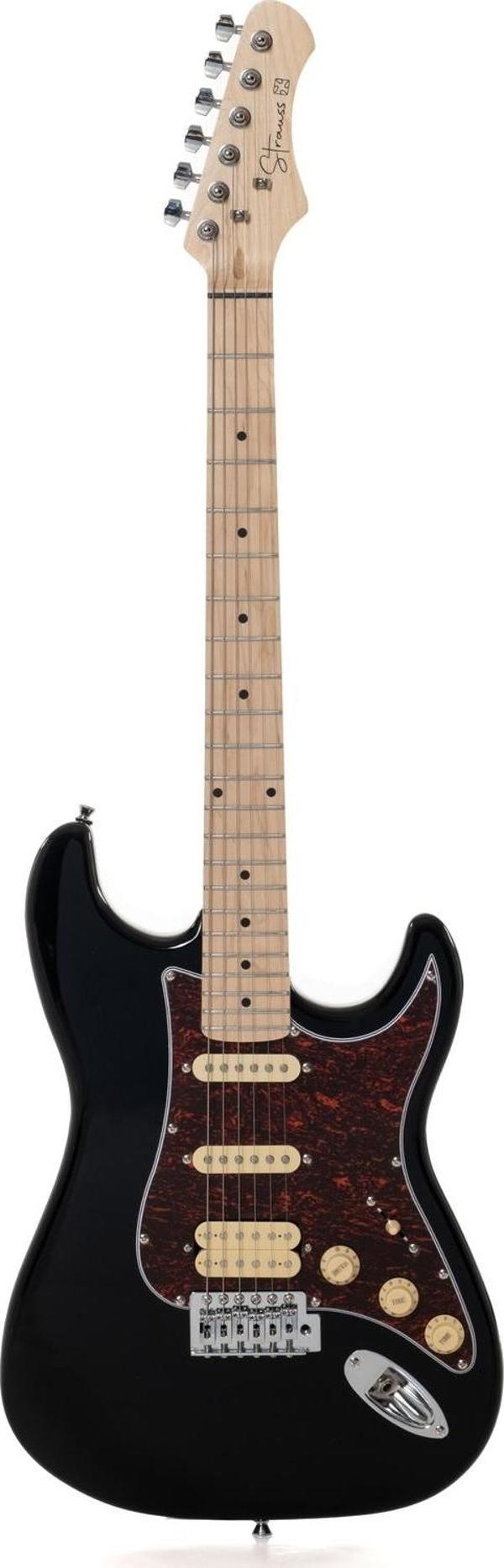 Strauss SECT-250BK ELEKTRO GİTAR HSS - SİYAH - Image 1