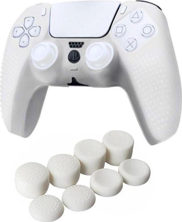 Cosmostech PS5 Controller Joystick Oyun Kolu Gamepad Uyumlu Silikon + 8'li Analog Koruyucu B - Image 1