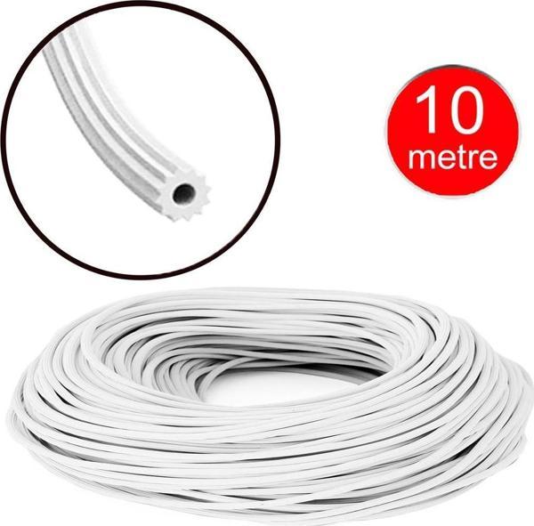Alüminyum Sineklik Teli Fitili Beyaz 5mm Kapı Pencere Tül Sabitleme Lastik Contası -10 Metre - Image 1