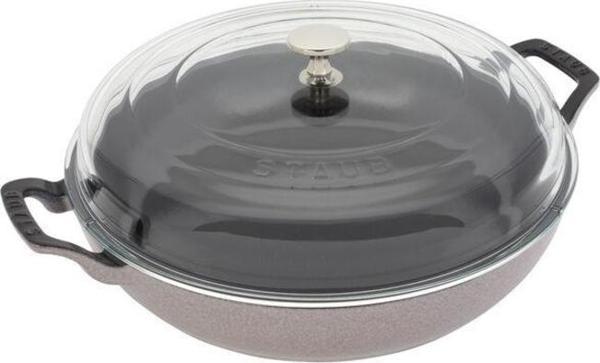 Staub Cam Kapaklı 30 Cm Döküm Sote Tenceresi Kiraz Çiçeği-1024285 - Image 1