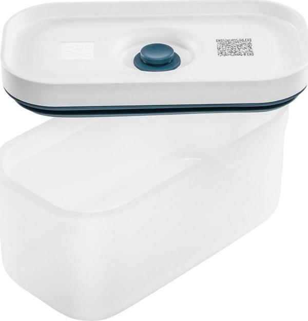 Zwilling Fresh & Save Vakumlu Yemek Taşıma Kabı, S, Plastik, Yarı Şeffaf-Akdeniz Mavisi - Image 1