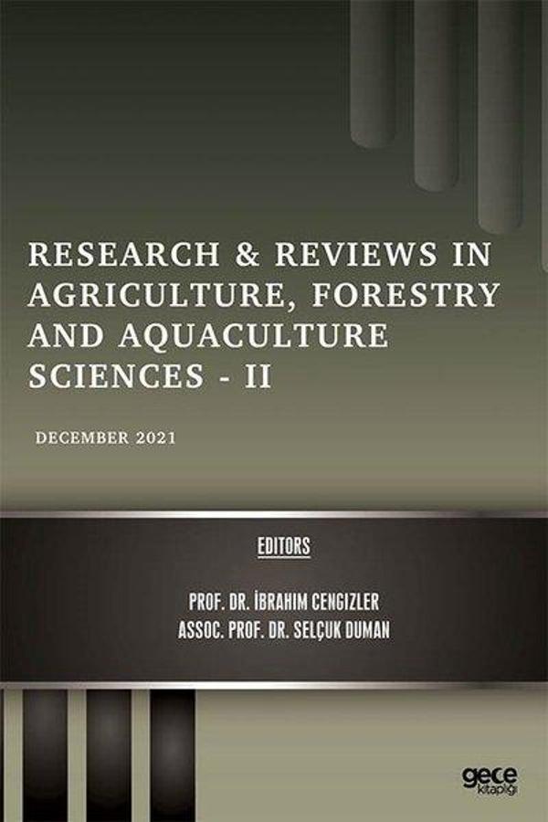 Research and Reviews in Agriculture Forestry and Aquaculture Sciences 2 - December 2021 - Gece Kitaplığı - Image 1
