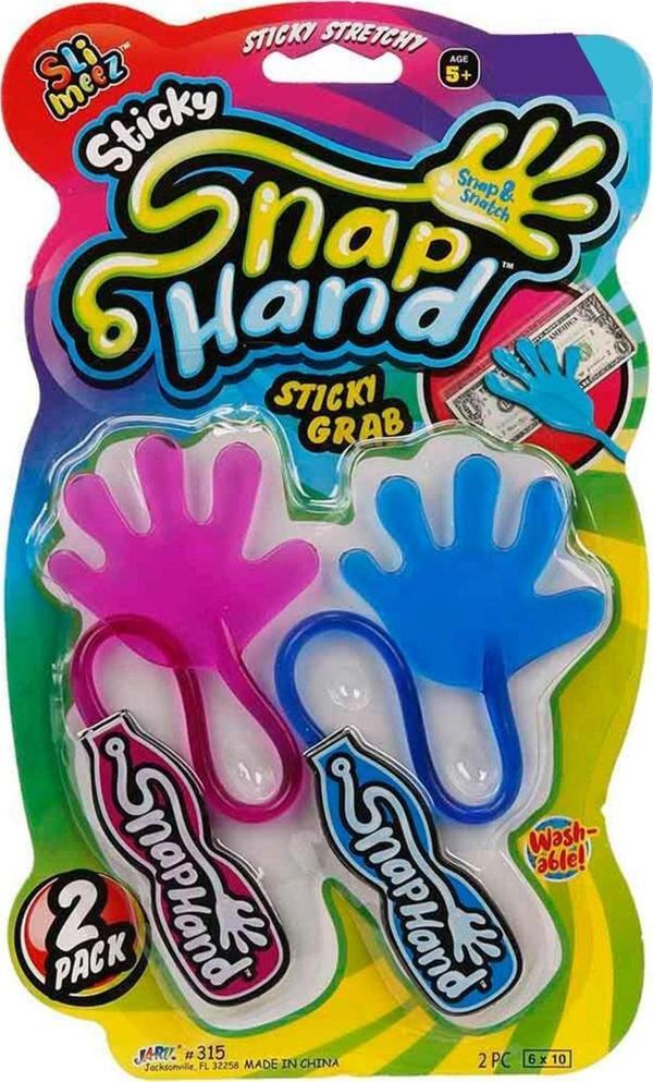 2 li Eğlenceli Süper Yapışkan El  Çek Fırlat Hedefe Yapıştır Snap Hand - Image 1
