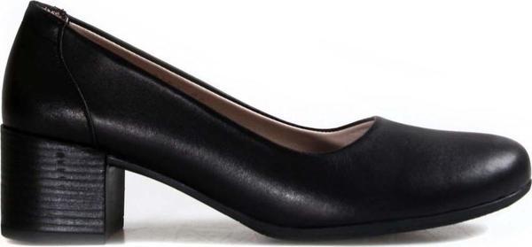 Hakiki Deri Kadın Kalın Topuklu Ayakkabı 889ZA5370 - Image 1