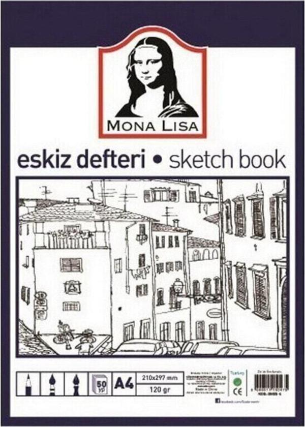 Monalisa Eskiz Defteri A4 120 Gram 50 Yaprak - Image 1