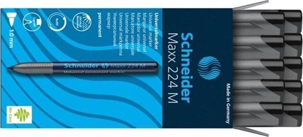 Schneider Asetat Kalemi Permanent M Seri 1.0 MM Siyah (10 Lu Paket) - Image 1