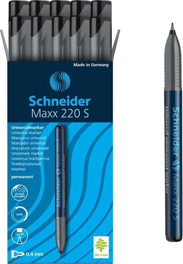 Schneider Asetat Kalemi Permanent S Seri 0.4 MM Siyah (10 Lu Paket) - Image 1