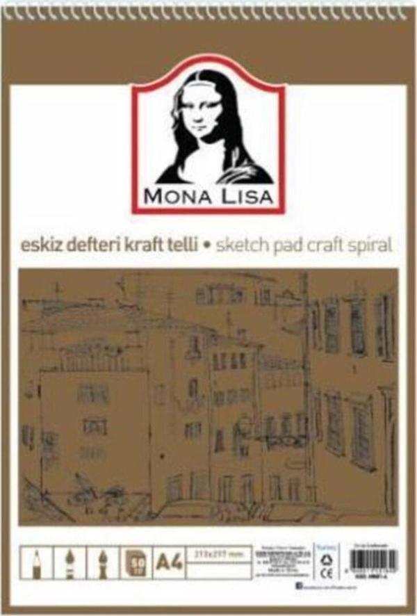 Südor Eskiz Defteri Kraft Mix A4 Telli 100 GR 50 Yaprak - Image 1