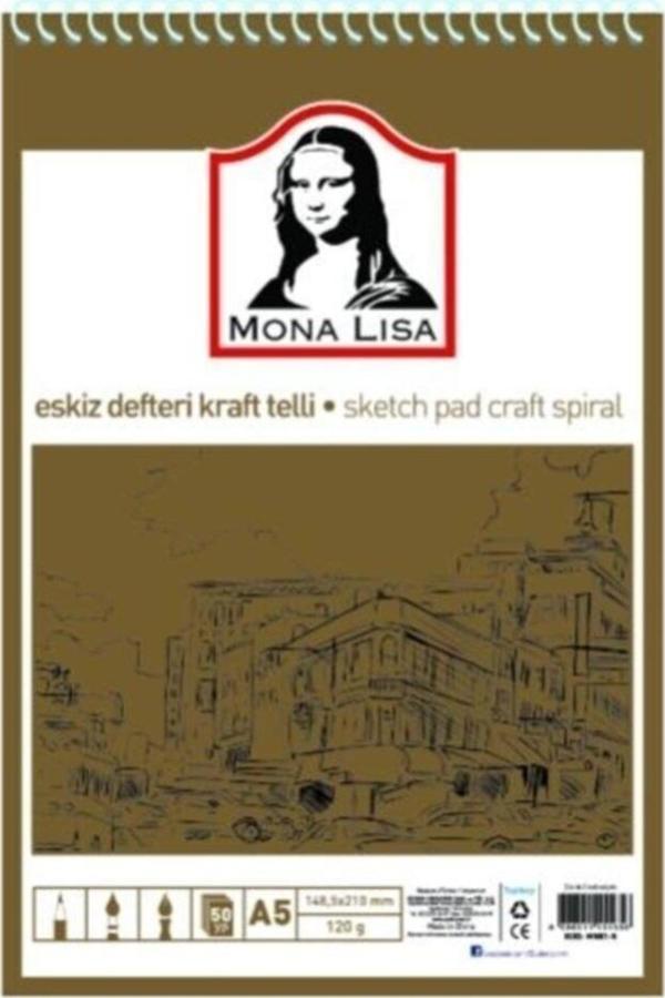Südor Eskiz Defteri Kraft Mix A5 Telli 100 GR 50 Yaprak - Image 1