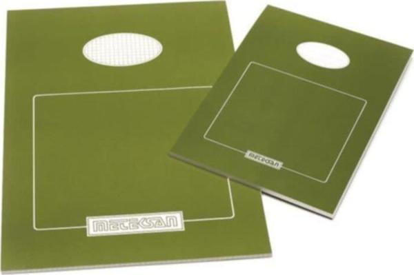 Meteksan A5 Bloknot Karton Kapak Kareli 50 Yaprak (12 Li Paket) - Image 1