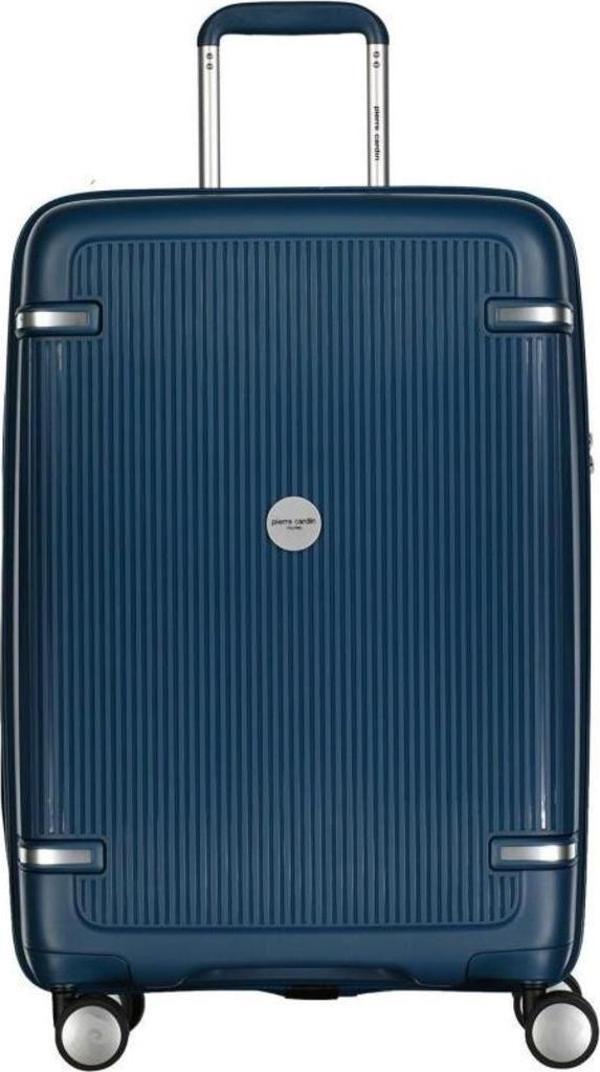 Pierre Cardin Orta Boy %100 Polipropilen Kırılmaz Valiz Petrol 04PC7070 - Image 1