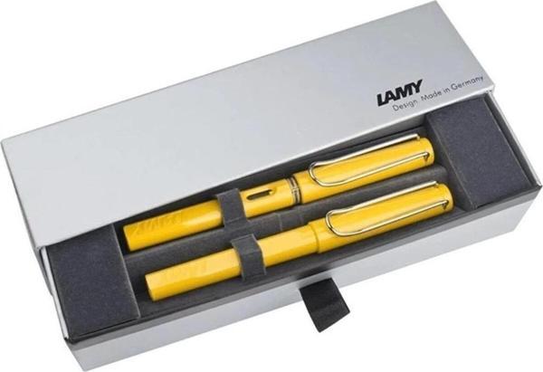 Lamy Takım Kalem Dolma + Roller Kalem Safari Sarı Dolma ve Roller Kalem Seti - Image 1