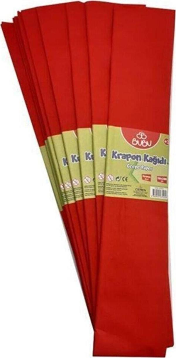 Bu-Bu Kırmızı Krapon Kağıdı 10 Lu - Image 1