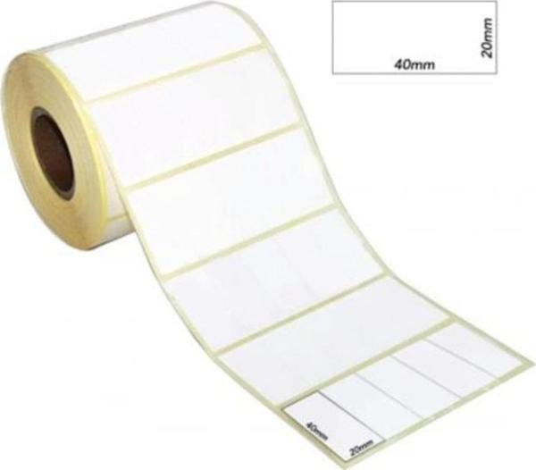 Tanex Barkod Etiketi Termal Eco 20x40 MM 25 MM Çap 5000 Lİ 5 Lİ (4 Lü Paket) - Image 1