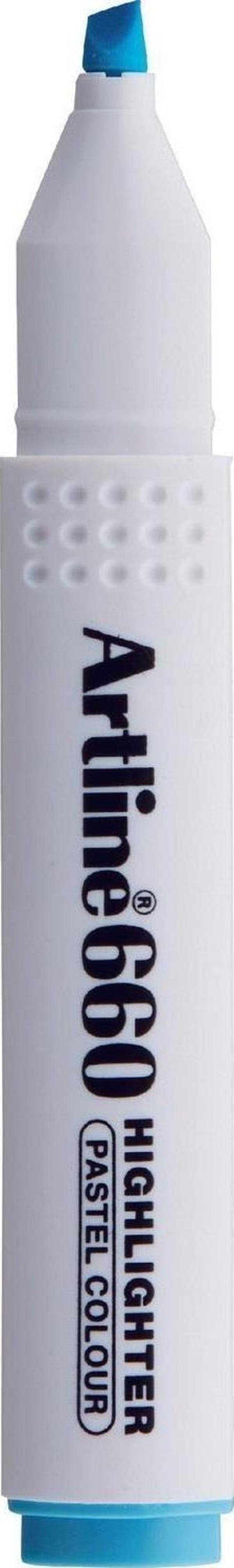 Artline Kesik Uçlu Fosforlu Kalem 1,0-4,0 MM Pastel Mavi (12 Li Paket) - Image 1