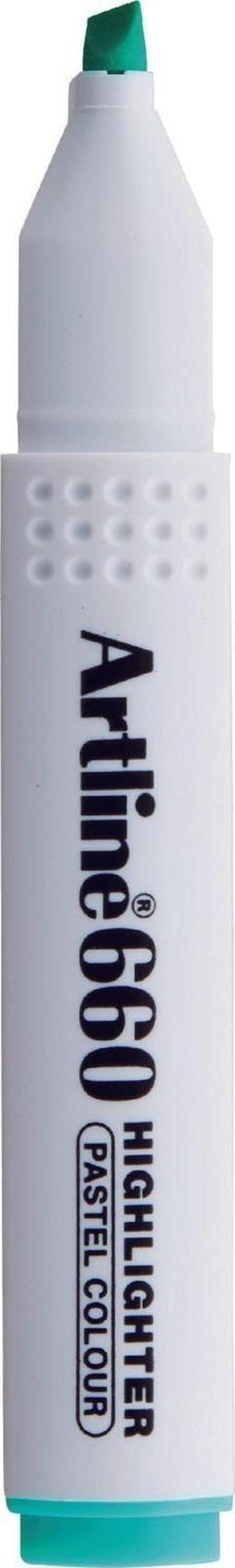 Artline Kesik Uçlu Fosforlu Kalem 1,0-4,0 MM Pastel Yeşil (12 Li Paket) - Image 1