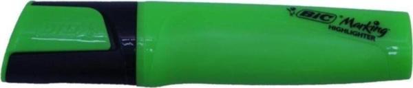 Bic Marking Highlighter Flat Fosforlu Kalem Yeşil (12 Li Paket) - Image 1