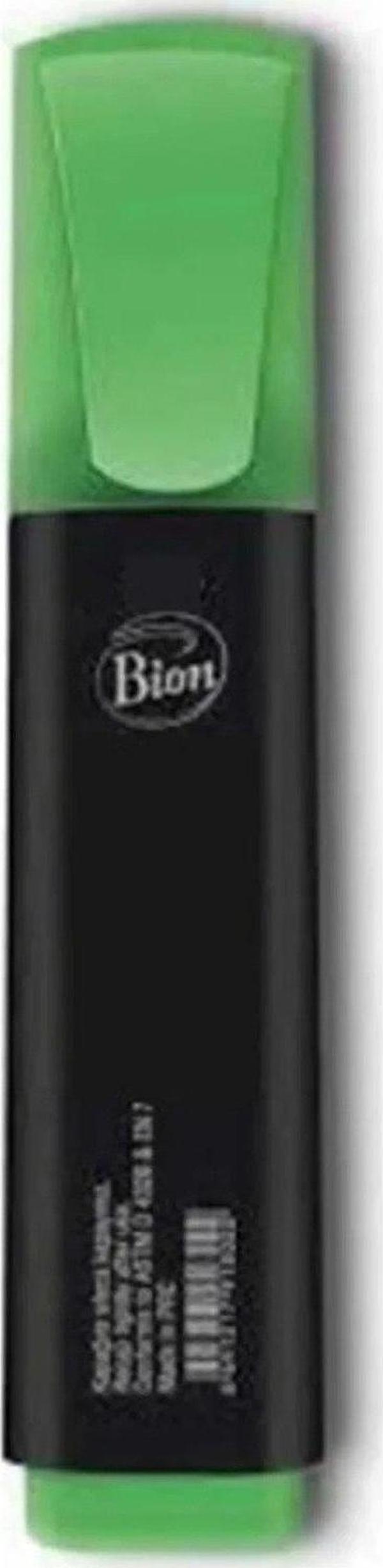 Bion Fosforlu Kalem Neon Yeşil Fosforlu İşaretleme Kalemi (12 Li Paket) - Image 1