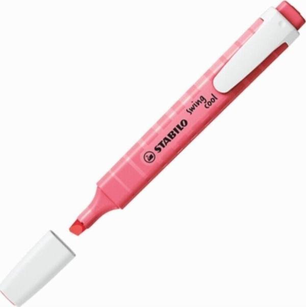 Stabilo Fosforlu kalem Swing Cool Pastel Gül Pembe (10 Lu Paket) - Image 1