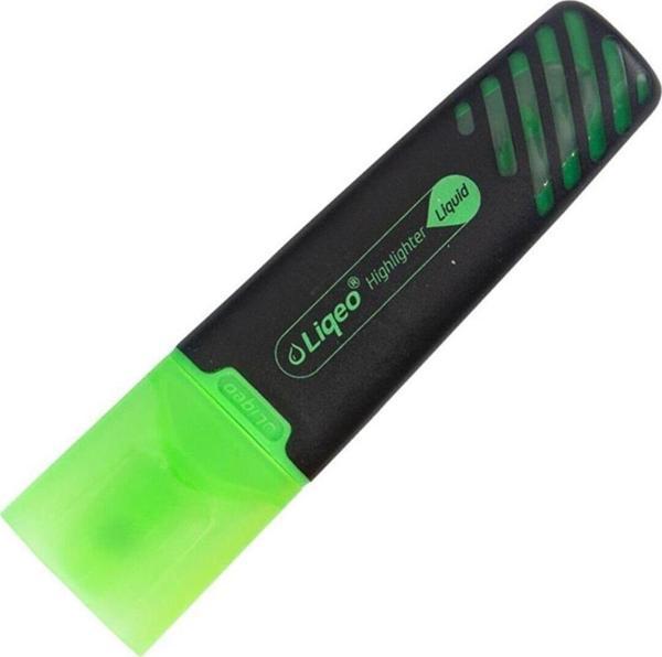 Liqeo Athens Fosforlu Kalem Yeşil Fosforlu İşaretleme Kalemi (12 Li Paket) - Image 1