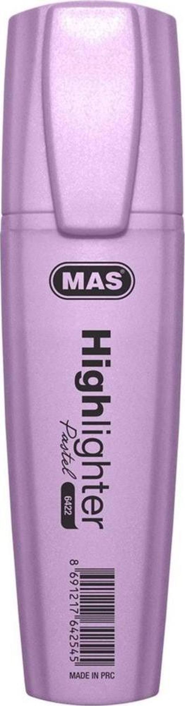 Mas Fosforlu Kalem Pastel Mor Fosforlu İşaretleme Kalemi (12 Li Paket) - Image 1