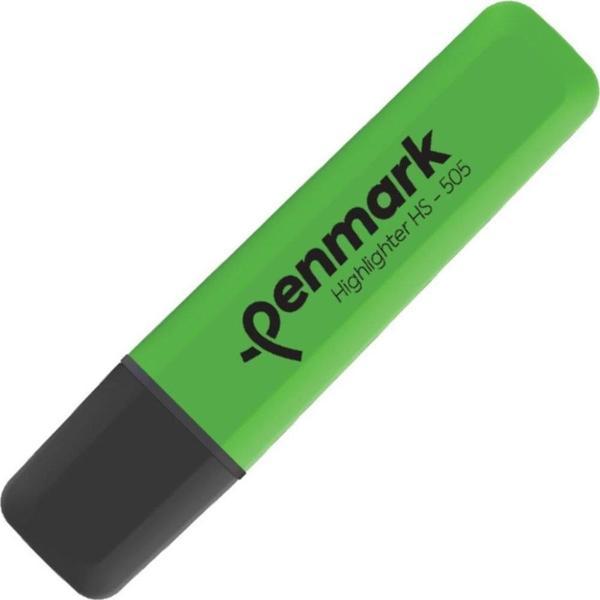 Penmark Neon Fosforlu İşaretleme Kalemi Yeşil Fosforlu Kalem (10 Lu Paket) - Image 1