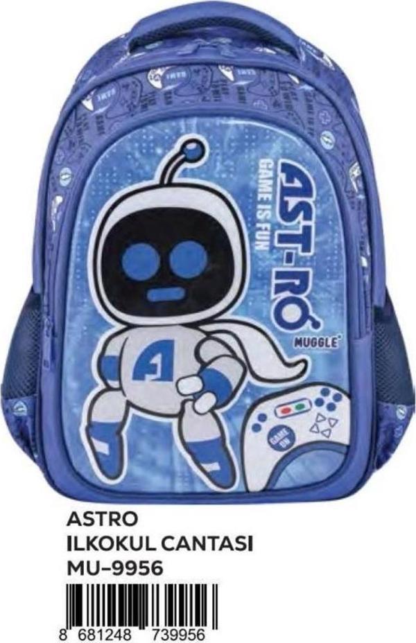 Muggle Okul Çantası Astro Mavi Erkek Öğrenci İlkokul Sırt Çantası - Image 1