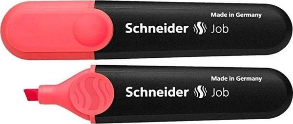 Schneider Fosforlu Kalem Job Kırmızı İşretleme Kalemi (10 Lu Paket) - Image 1