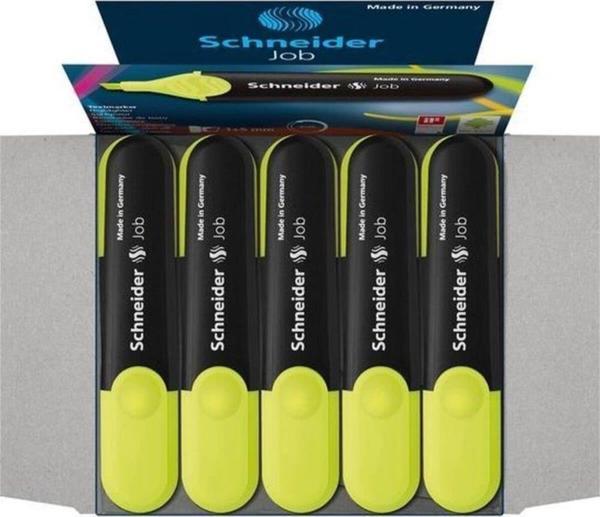 Schneider Fosforlu Kalem Job Sarı Fosforlu Kalem (10 Lu Paket) - Image 1