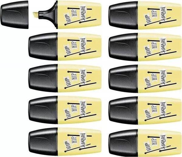 Stabilo Boss Mini Pastellove Sarı 2-5 MM Mini Fosforlu Kalem (10 Lu Paket) - Image 1