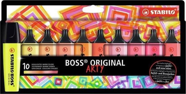 Stabilo Boss Original Arty Sıcak Renkler Işaretleme Kalem Seti 10'lu - Image 1