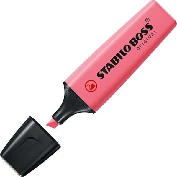 Stabilo Boss Original Pastel Gülpembe Fosforlu İşaretleme Kalemi (10 Lu Paket) - Image 1