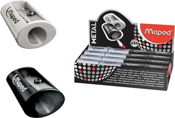 Maped Kalemtıraş Metal Satellite Tek Delikli Öğrenci Kalemtıraşı (32 Li Paket) - Image 1