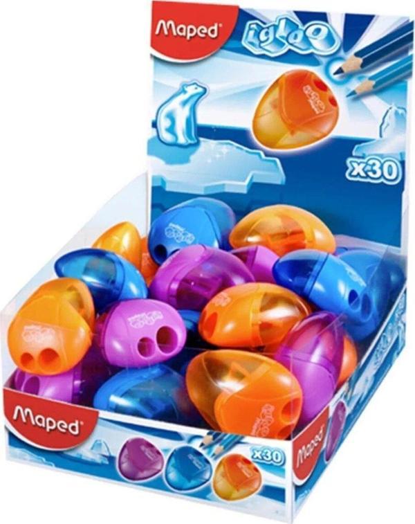 Maped Öğrenci Kalemtıraşı I-Gloo Çiftli Kalemtıraş (30 Lu Paket) - Image 1