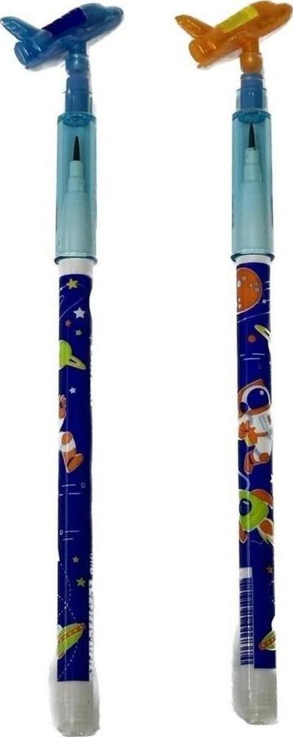 Dolphin Geçmeli Kalem Uzay Yumurtlayan Geçmeli Kurşun Kalem (24 Lü Paket) - Image 1